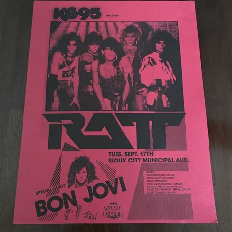 ratt bon jovi tour 1985